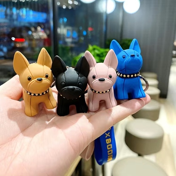 COPY - COPY - BULLDOG KEYCHAINS W STRAP CHARMS - Picture 6 of 6